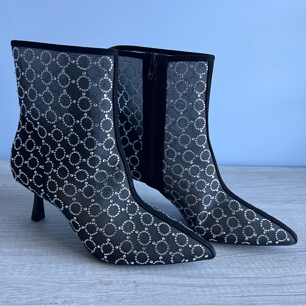 I.N.C. International Concepts Women's Darissa Mesh Dress Booties Size 10